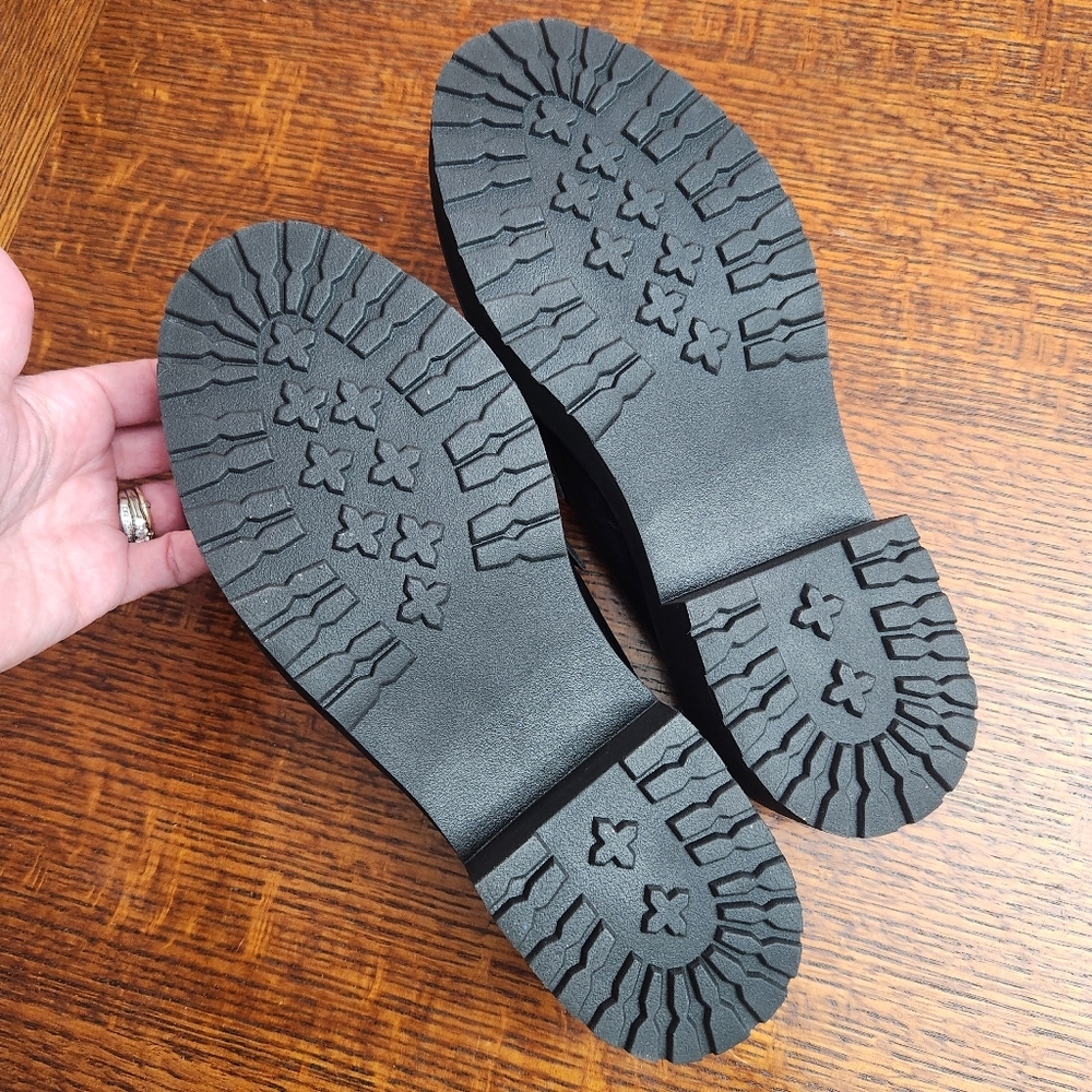 Lisa Vicky Mules Pace -V Black leather Cushioned Footbed Size 8.5 New in Box - Picture 6 of 10